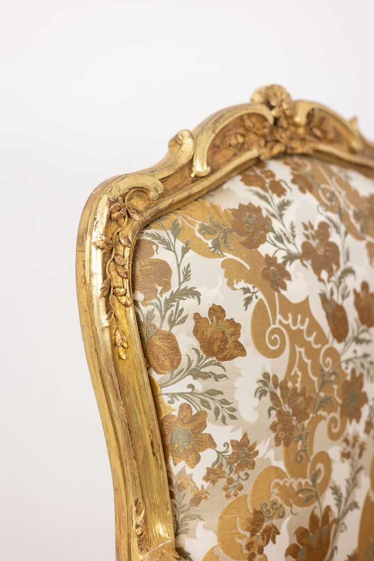 Fauteuil de style Louis XV, avec son dossier à la reine. Époque 1900-1950. LS5602435?M