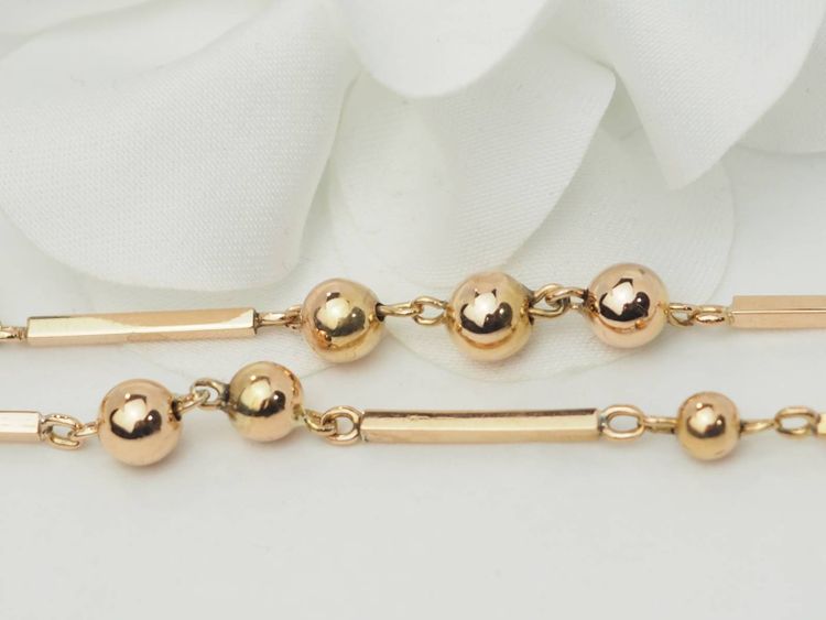 Collana di palline in oro rosa