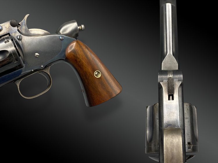 Smith & Wesson N°3 Revolver set with additional stock, finished by Gastinne Renette.