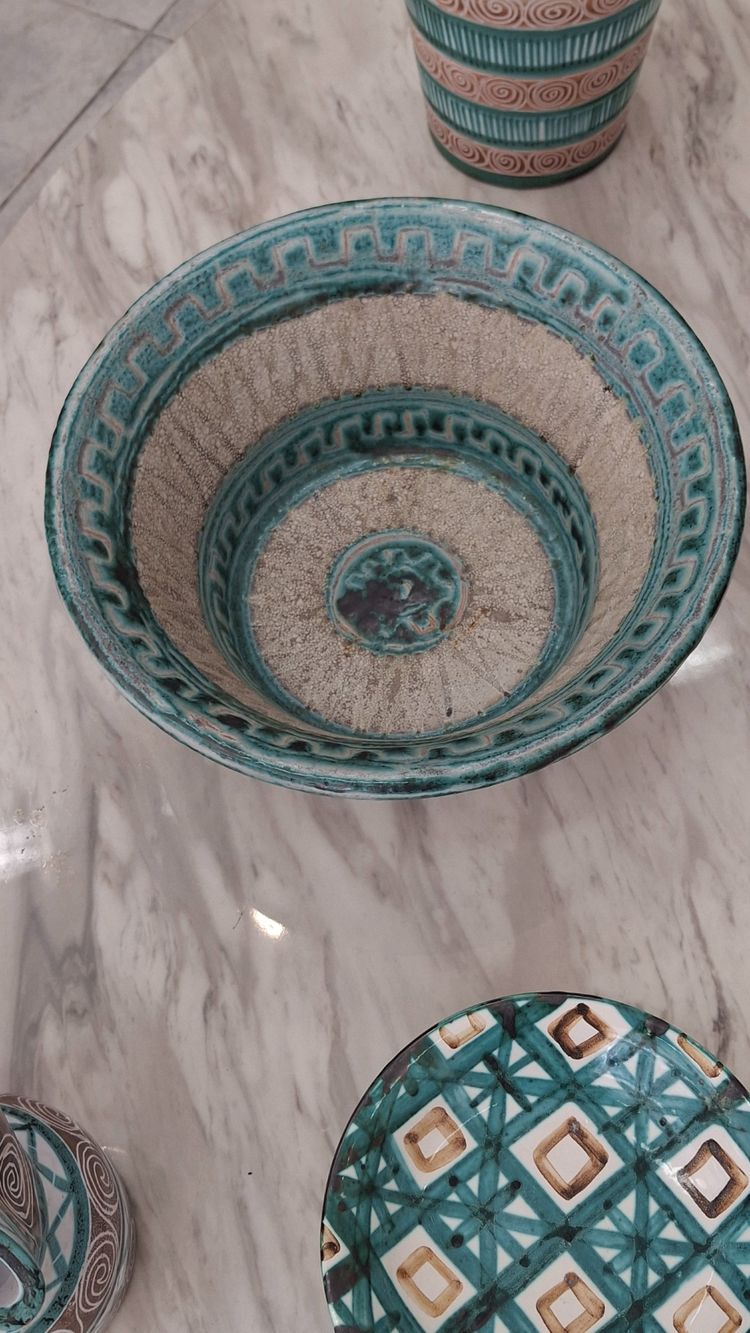Salad bowl xl ceramic signed ROBERT PICAULT