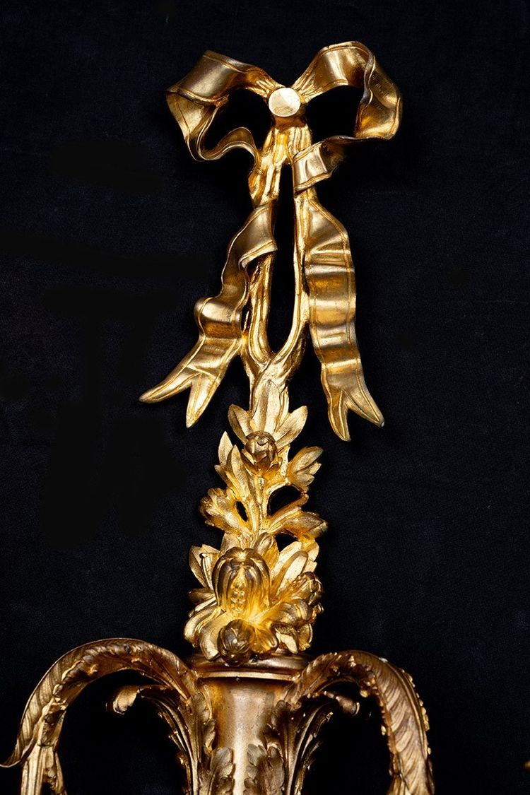 Paire d'appliques anciennes, France, XIXe siècle.