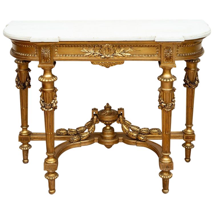Console ancienne Napoléon III France 19ème siècle.