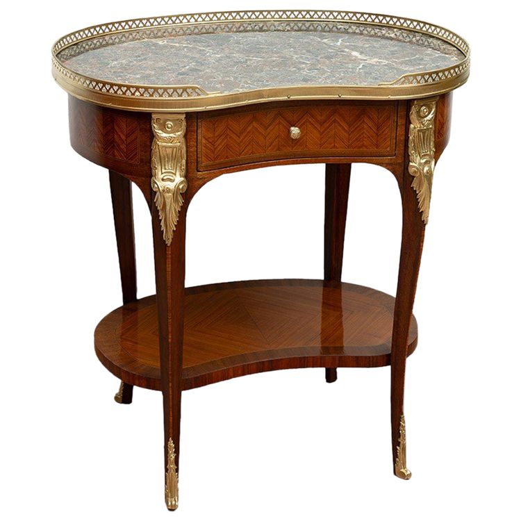 Table basse ancienne française du 19ème siècle.