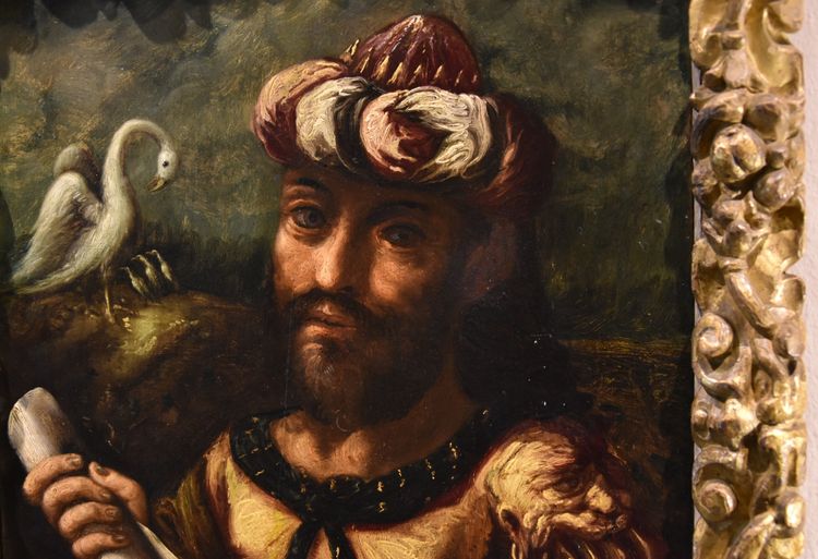 Portrait Of The Alchemist Geber, Flemish Mannerist Painter 17th Century