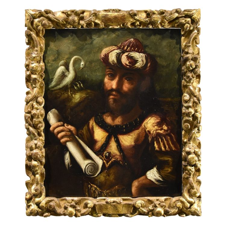 Portrait Of The Alchemist Geber, Flemish Mannerist Painter 17th Century