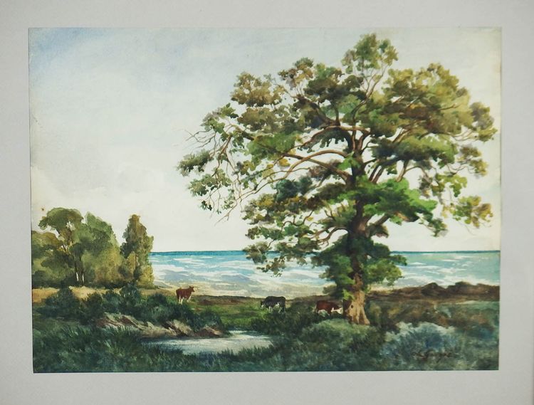 "Acquerello paralasse" Eugène Guigné