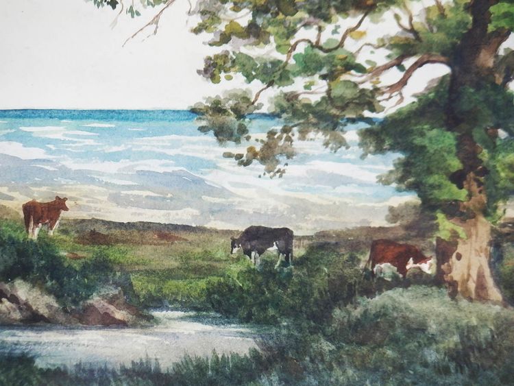 "Acquerello paralasse" Eugène Guigné