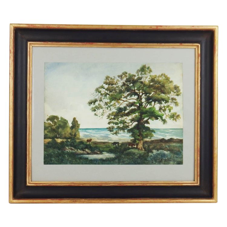 "Acquerello paralasse" Eugène Guigné