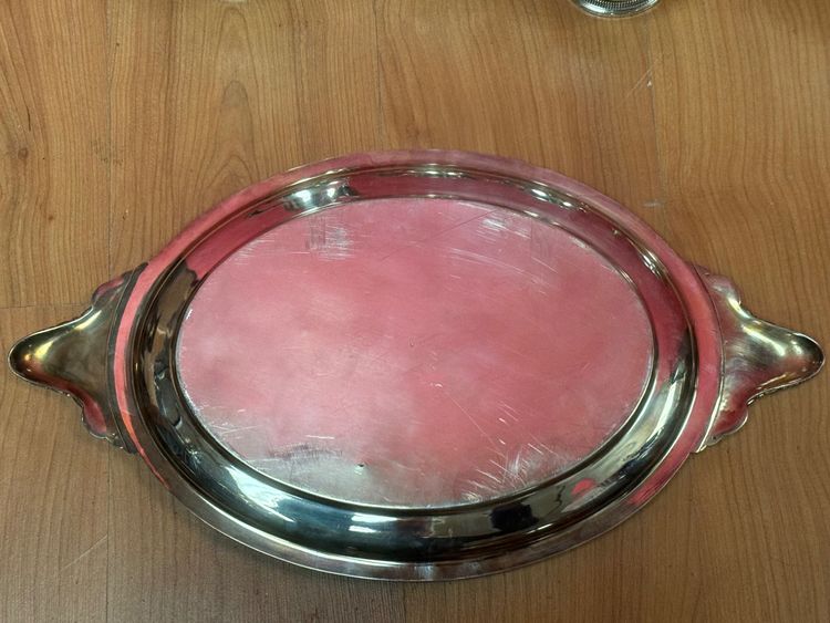 Silver-plated metal service