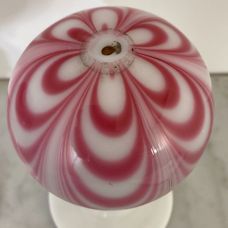 Paire de boules à perruque en opaline