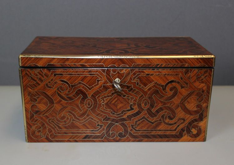 Tea box by Tahan in marquetry XIX