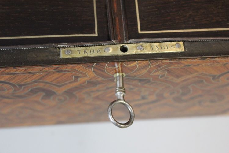 Tea box by Tahan in marquetry XIX