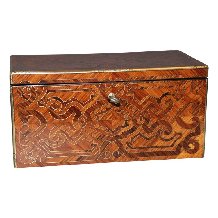 Tea box by Tahan in marquetry XIX