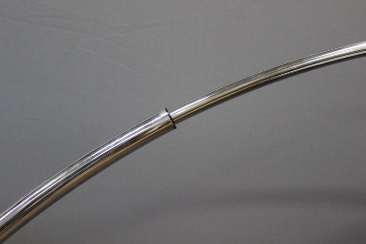 Marble and chrome arc floor lamp circa 1970