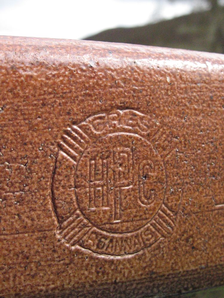  Paire de très rares et impressionnantes jardinières Art déco en grès cérame, tables d'appoint suppr