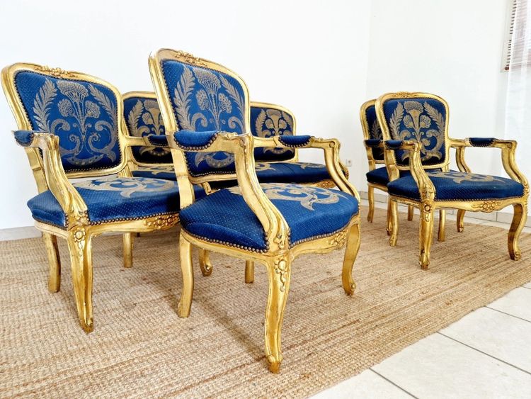 Ensemble salon français ancien Canapé et chaises