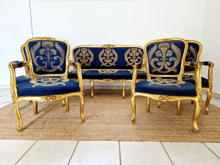 Ensemble salon français ancien Canapé et chaises