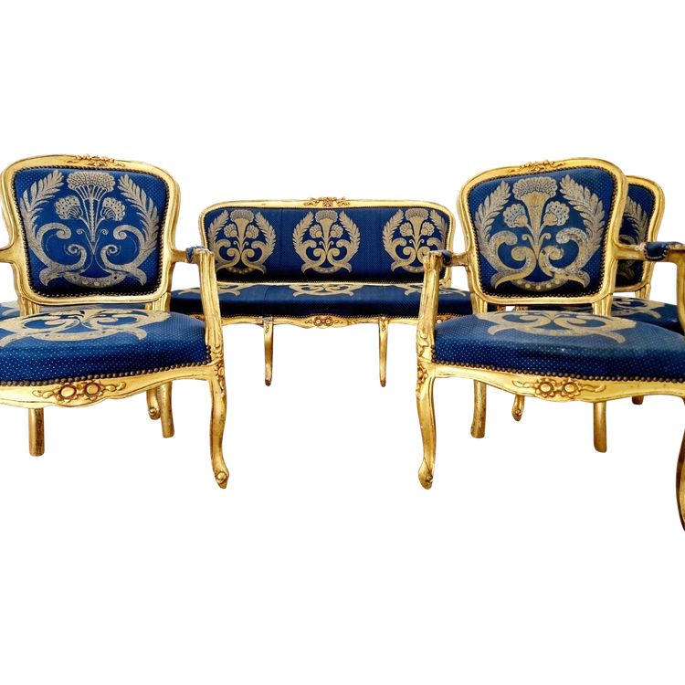 Ensemble salon français ancien Canapé et chaises