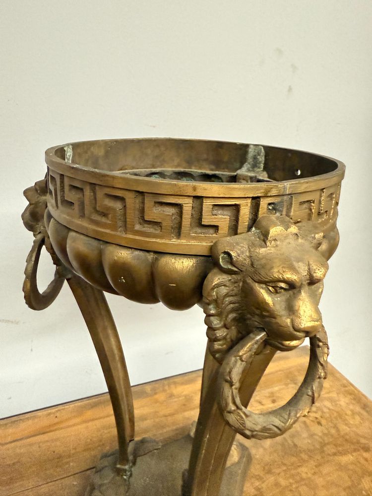Brûle-parfum en bronze ancien, 19ème siècle, France, 50x30 cm