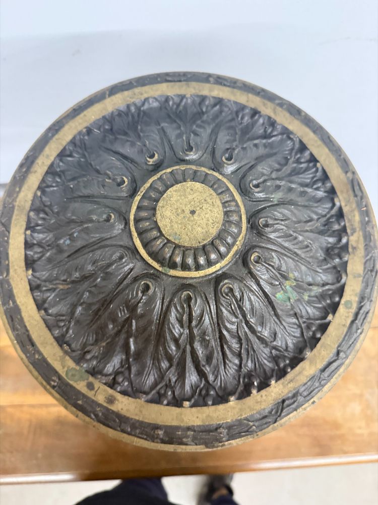 Brûle-parfum en bronze ancien, 19ème siècle, France, 50x30 cm