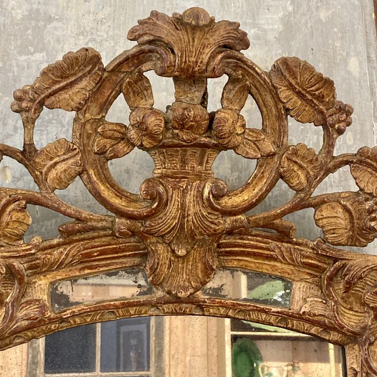 Specchio d'epoca Regency con paretine