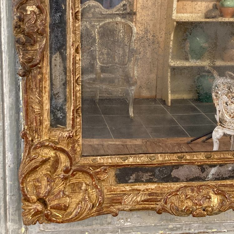 Specchio d'epoca Regency con paretine