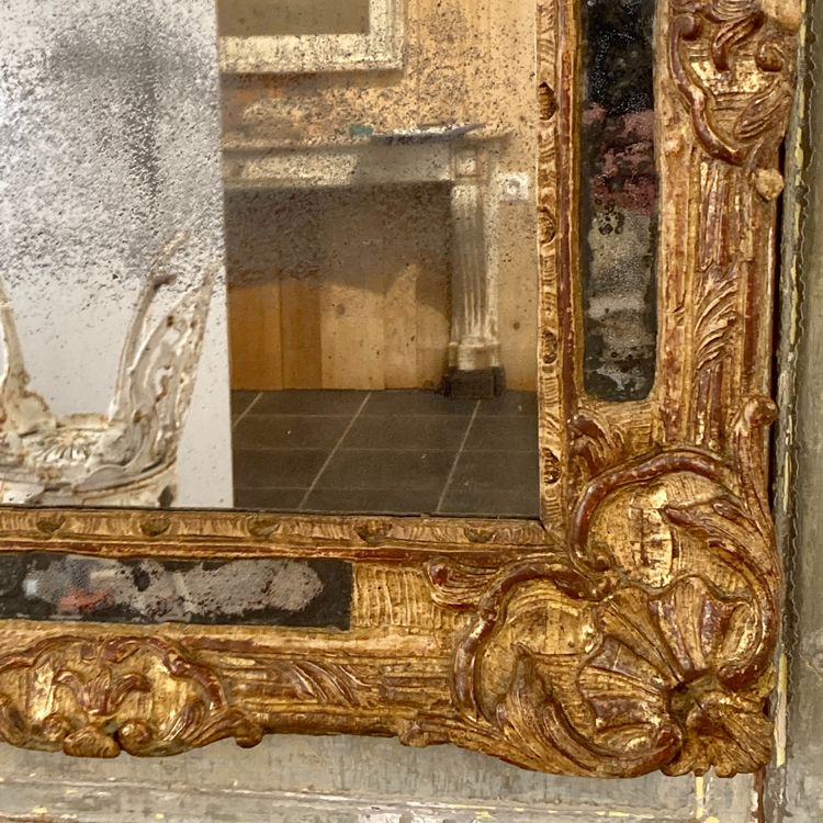 Specchio d'epoca Regency con paretine