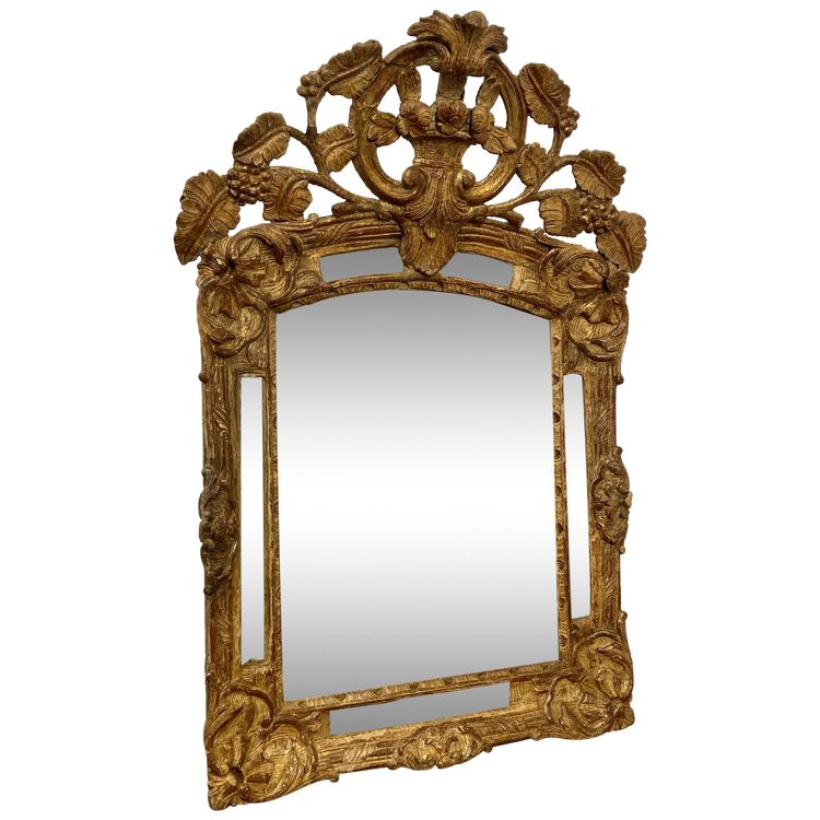 Specchio d'epoca Regency con paretine