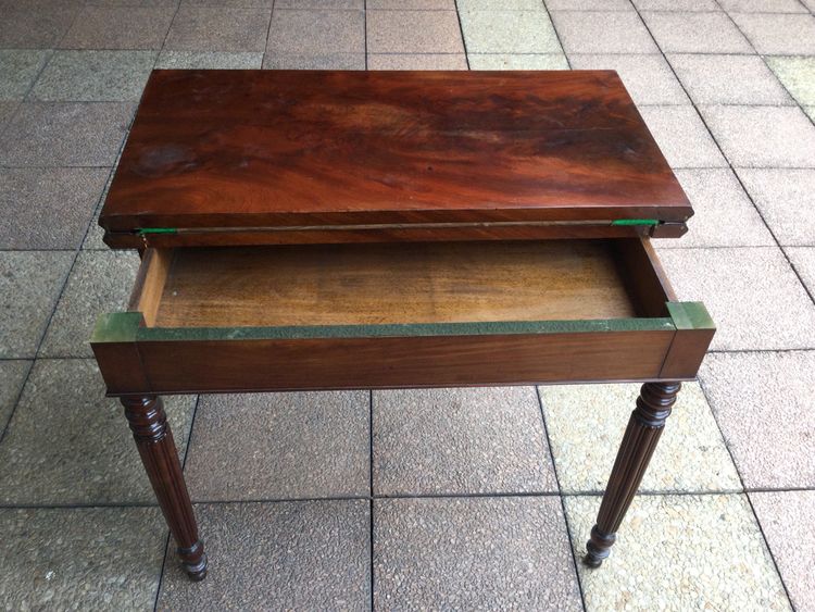 A 19th-century mahogany games table