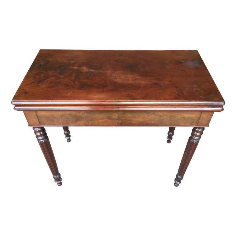 A 19th-century mahogany games table