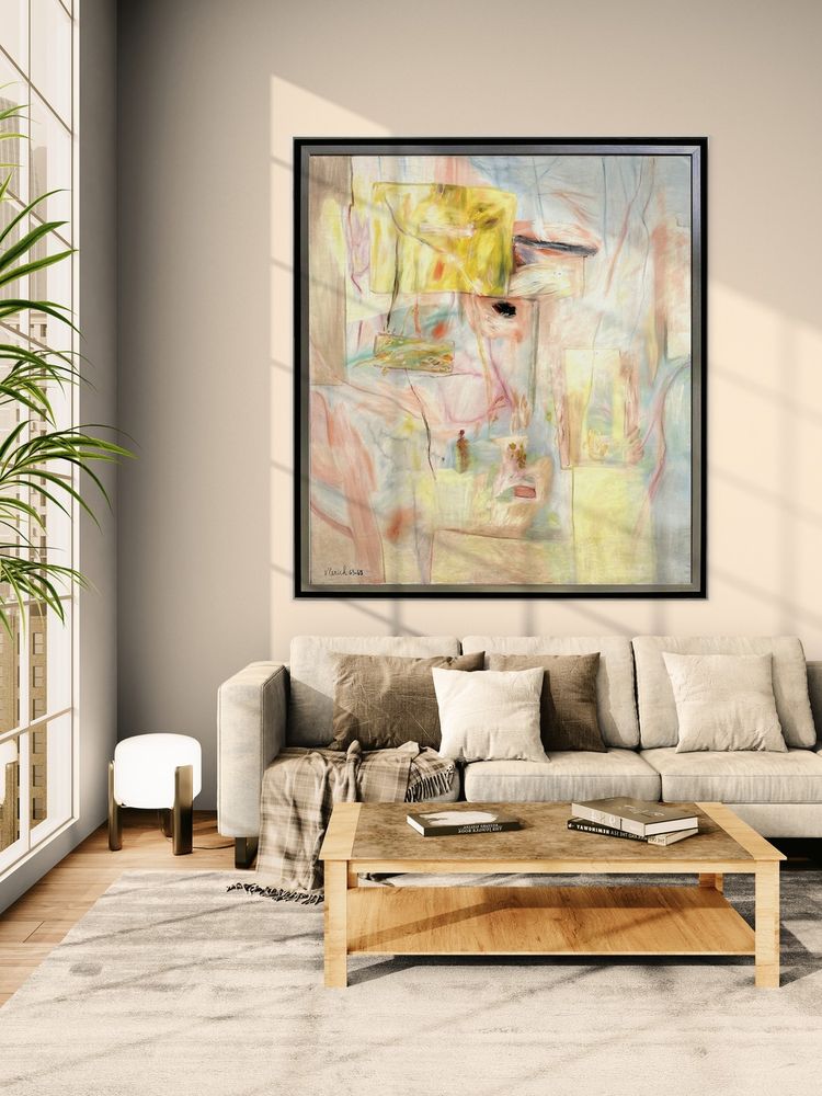 L'île du Phénix, Huile sur toile par Pierre Vlerick (1923–1999)