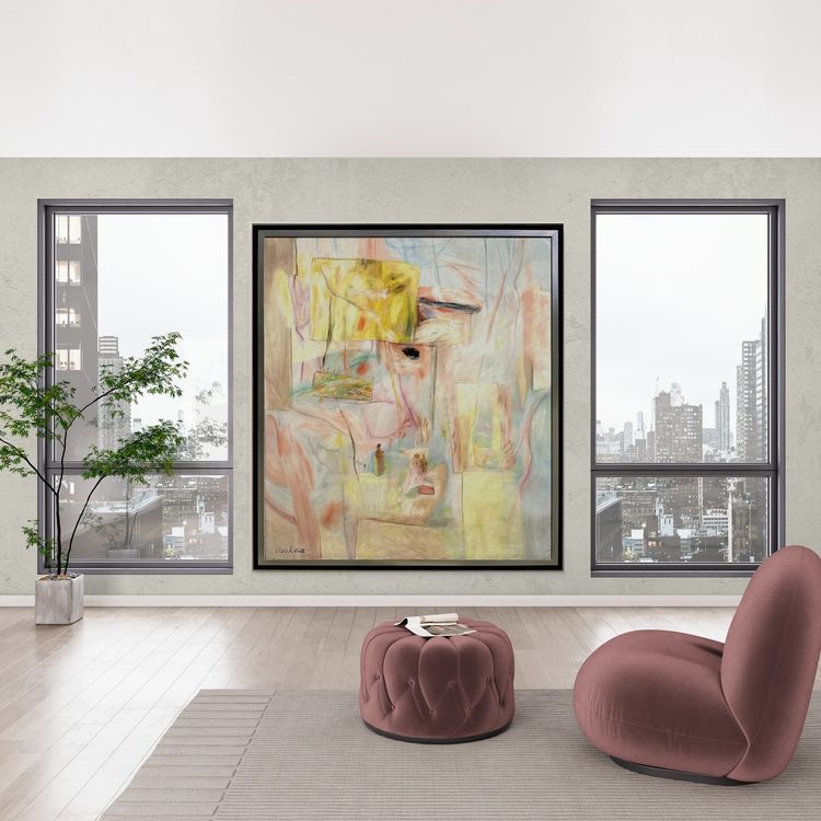 L'île du Phénix, Huile sur toile par Pierre Vlerick (1923–1999)