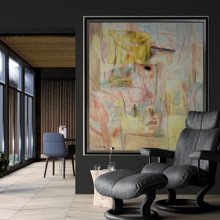 L'île du Phénix, Huile sur toile par Pierre Vlerick (1923–1999)