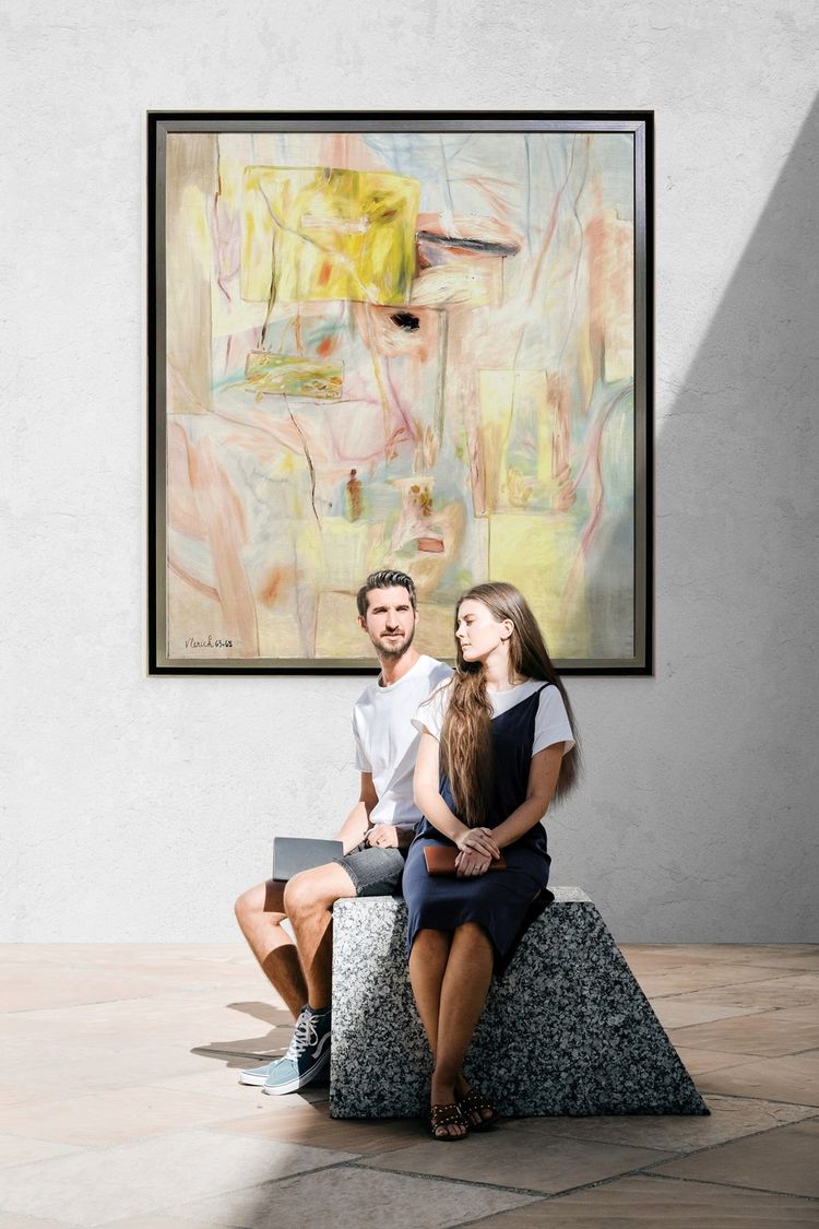 L'île du Phénix, Huile sur toile par Pierre Vlerick (1923–1999)