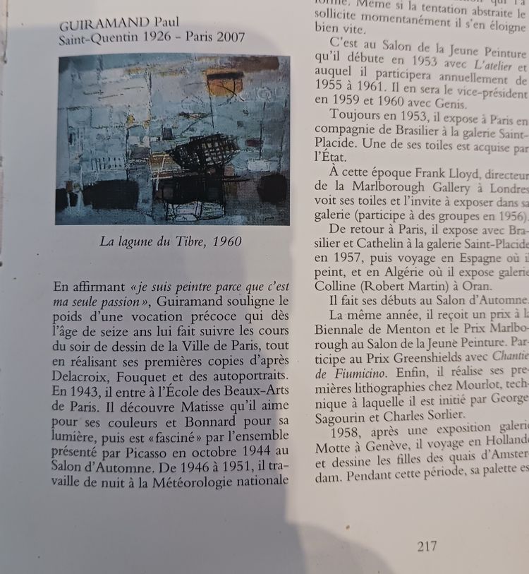 PAUL GUIRAMAND 1926/2007