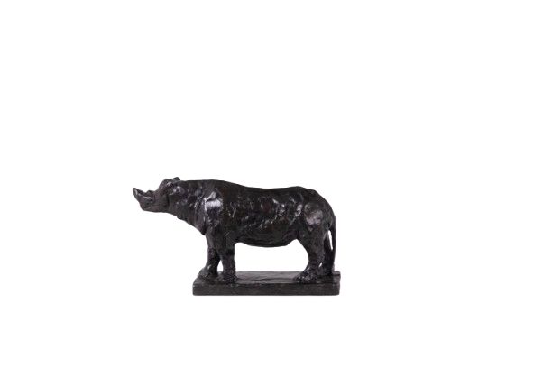 François Pompon. "Rinoceronte", bronzo, stampato nel 2006. LS63922109M