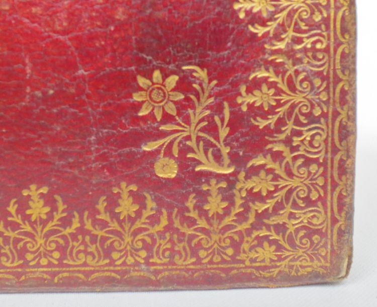 Maroquin in Leder Rot, 18. Jahrhundert