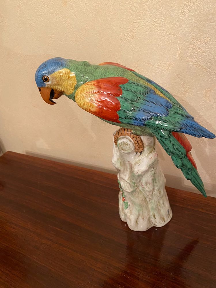 Pappagallo di porcellana