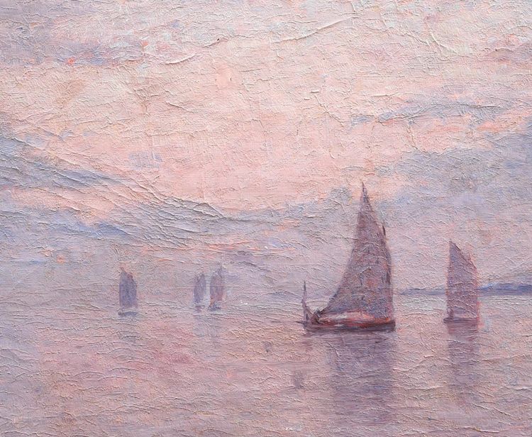 Attributed to Charles Louis Eugène SIGNORET, Seascape