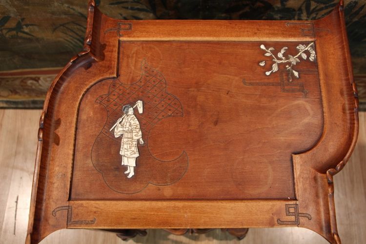 Table d'Appoint, Travailleuse Japonisant Dans Le Style De Viardot