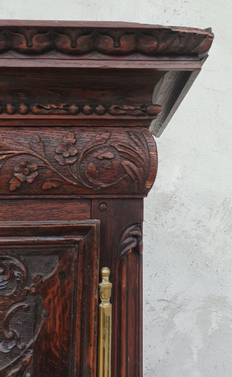 Libreria in rovere intagliato Luigi XV