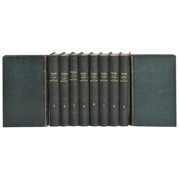  "Histoire de la révolution française" 10 vol Adolphe Thiers Éditions Furne et Cie Paris 1857