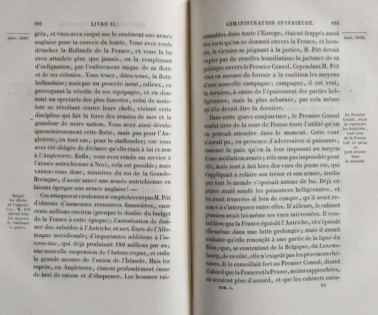  "Histoire du Consulat et de l'Empire" 20 vols Adolphe Thiers 1845