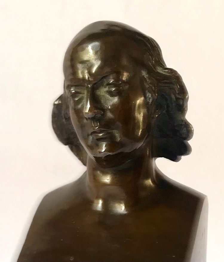 Busto in bronzo PJ de BÉRANGER /PJ DAVID /F.BARBDIENNE