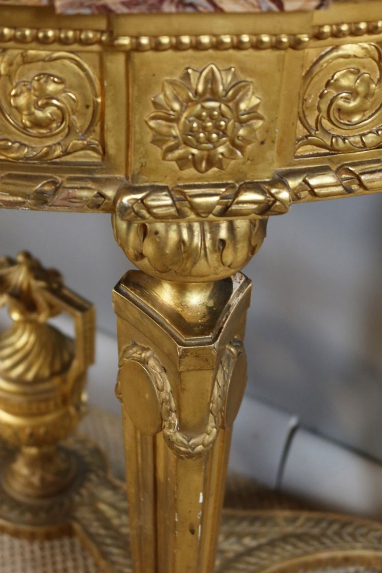 Console en bois doré Directoire