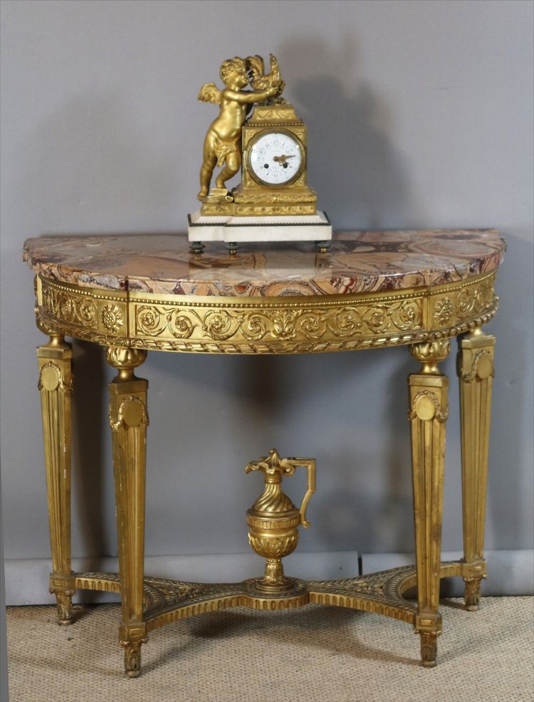 Console en bois doré Directoire