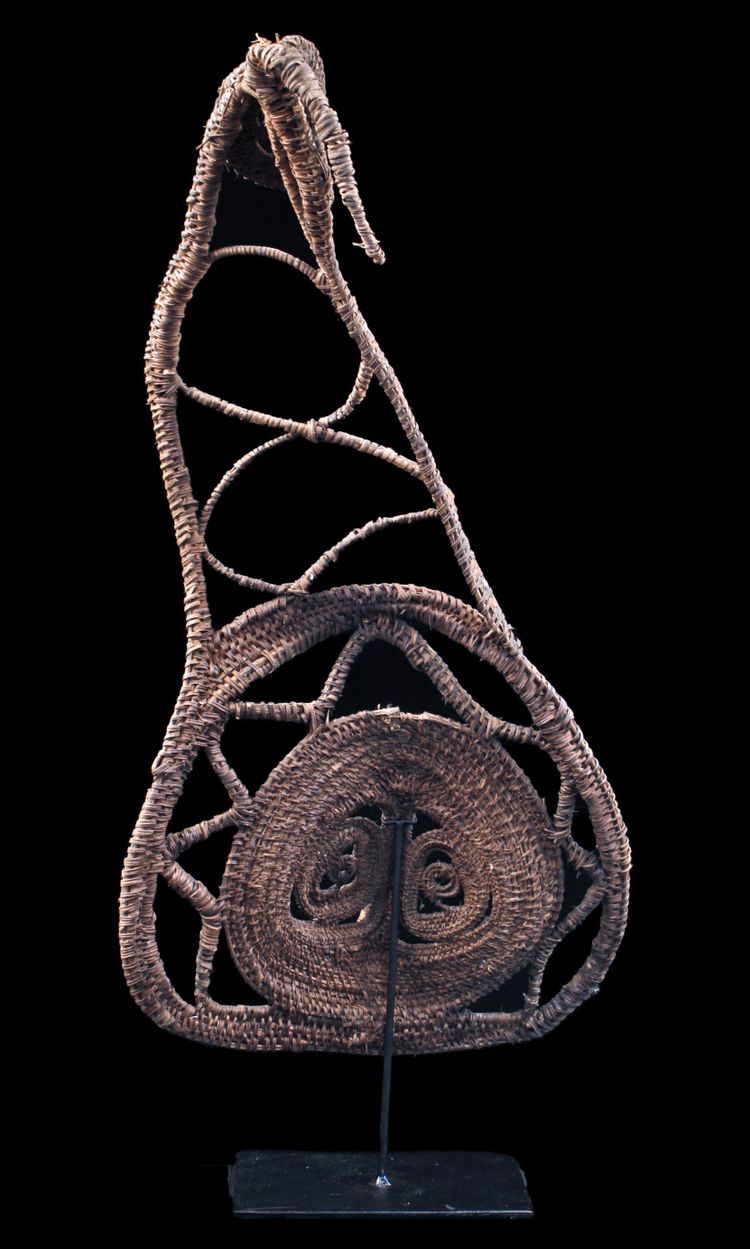 Masque à igname, art tribal, art océanien, vannerie, Papouasie Nouvelle Guinée, Art océanien