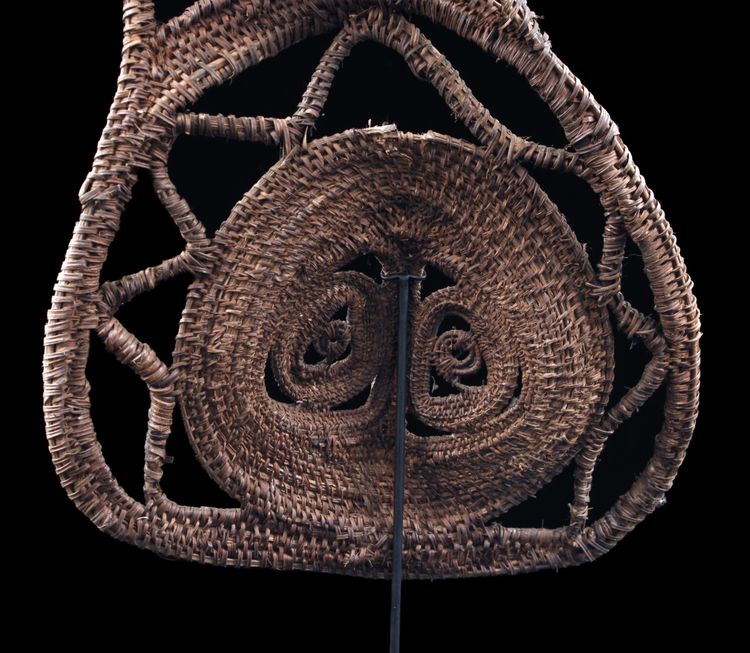 Masque à igname, art tribal, art océanien, vannerie, Papouasie Nouvelle Guinée, Art océanien