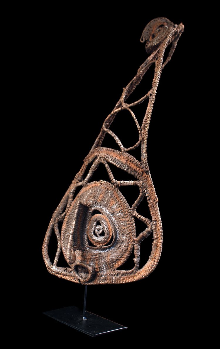 Masque à igname, art tribal, art océanien, vannerie, Papouasie Nouvelle Guinée, Art océanien