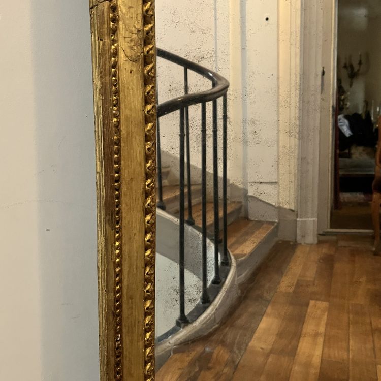 Important miroir d'entre-deux, époque Louis XVI